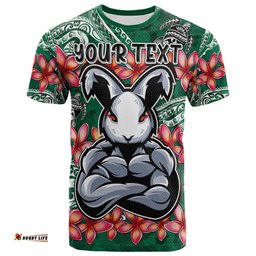 Amazing Aussie South Sydney Rabbitohs T-shirt - Custom Polynesian Super South Sydney Rabbitohs T-shirt