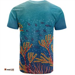 Amazing Aussie Australia Aboriginal T-shirt - Underwater Aboriginal Art Inspired T-shirt