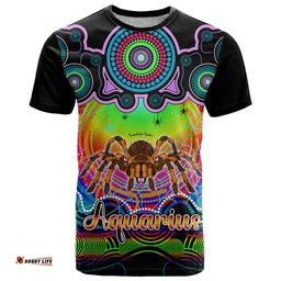 personalised australia scorpio tarantulas spider zodiac t shirt auz astrology aboriginal rainbow
