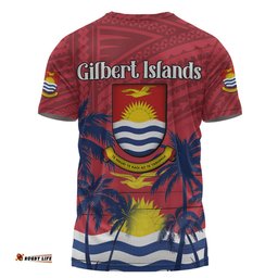 Amazing Aussie Australia  South Sea Islanders T-shirt - Gilbert Islands In Polynesian Pattern With Coconut Trees T-shirt