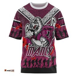 Amazing Aussie Australia Manly T-shirt - Custom Anzac Eagle T-shirt