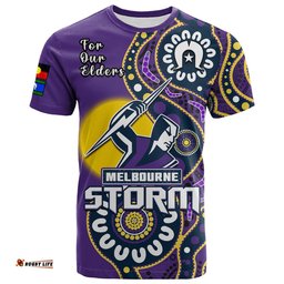 custom text and number storm rugby naidoc 2023 t shirt for our elders aboriginal