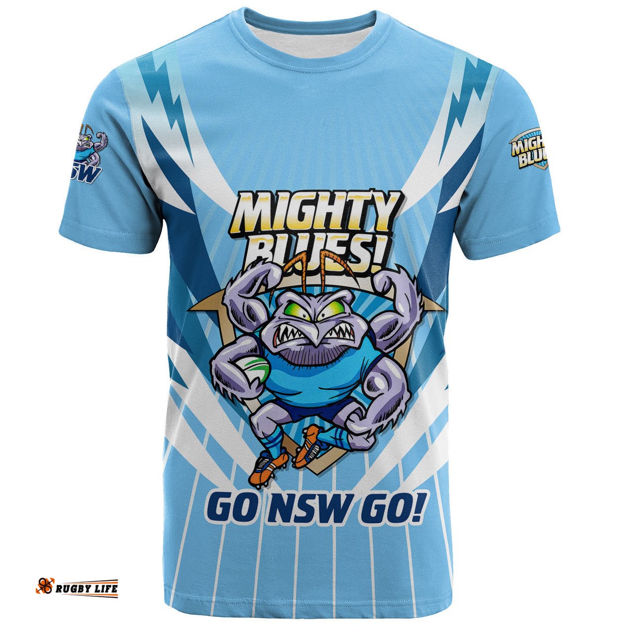 Amazing Aussie New South Wales Blues T-Shirt Custom State Of Origin 2024 Passionate Fan Born To Win Ver 2