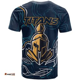 Amazing Aussie Gold Coast Titans T-shirt - Custom Indigenous Gold Coast Titans T-shirt