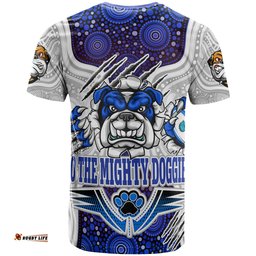 Amazing Aussie Canterbury-Bankstown Bulldogs Custom T-Shirt - Indigenous Super Doggies Scratch Style