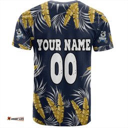 Amazing Aussie North Queensland Cowboys Custom T-Shirt - Tropical Patterns North Queensland Cowboys T-Shirt