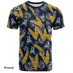 Amazing Aussie North Queensland Cowboys Custom T-Shirt - Tropical Patterns North Queensland Cowboys T-Shirt