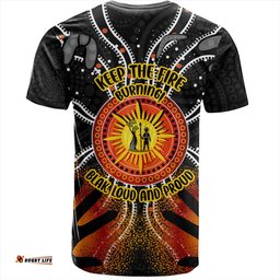 Amazing Aussie Australia T-Shirt Naidoc Week Aboriginal Pattern Hand Symbols