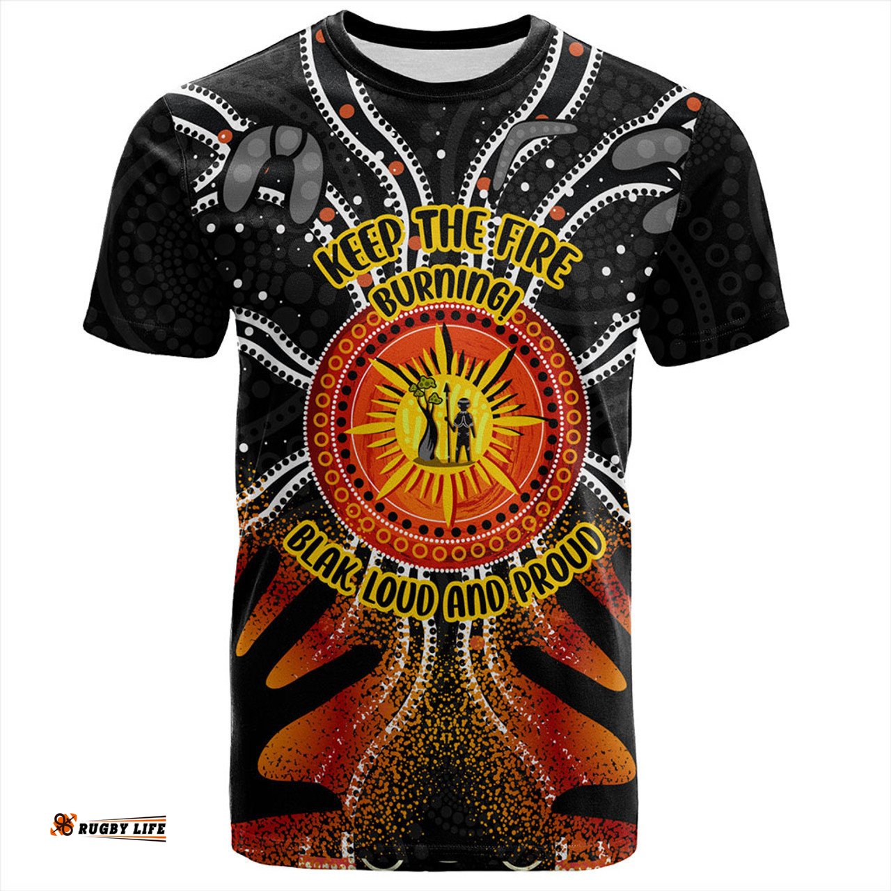 Amazing Aussie Australia T-Shirt Naidoc Week Aboriginal Pattern Hand Symbols