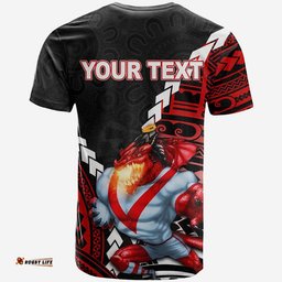 dragons rugby t shirt mix polynesian