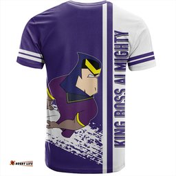 Amazing Aussie Melbourne Storm T-Shirt - Melbourne Storm Mascot Quater Style