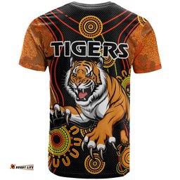 Amazing Aussie Wests Tigers T-shirt - Custom Indigenous Wests Tigers T-shirt