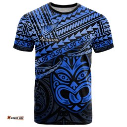 personalised matariki new zealand t shirt maori new year tiki blue version