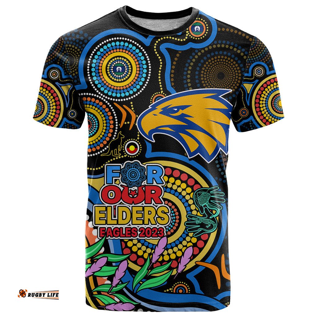 eagles football aboriginal art t shirt naidoc indigenous tribal