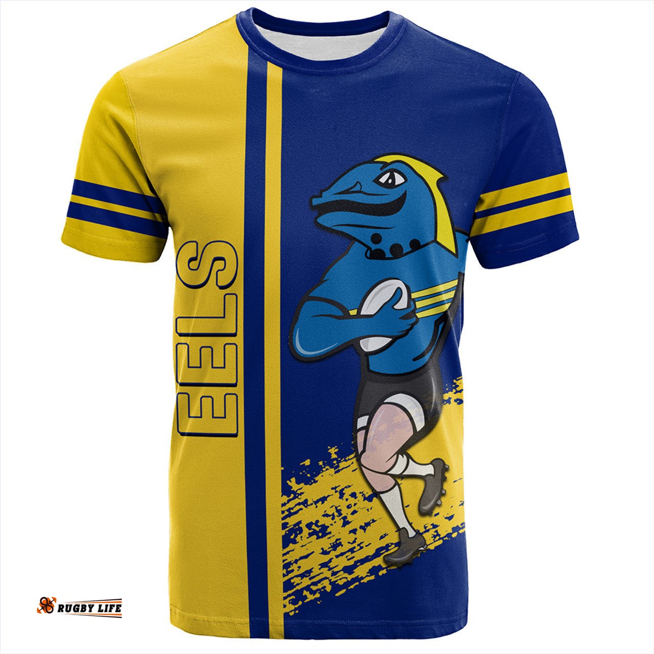 Amazing Aussie Parramatta Eels Sport T-Shirt - Parramatta Eels Mascot Quater Style