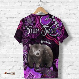 custom personalised australian astrology t shirt taurus wombat zodiac aboriginal vibes pink