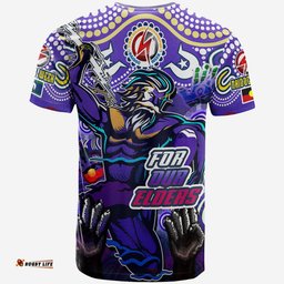 Amazing Aussie Melbourne Storm Naidoc T-shirt - Custom Storm Naidoc For Our Elders Aboriginal Inspired T-shirt