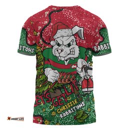 Amazing Aussie South Sydney Rabbitohs Custom T-shirt - Let's Get Lit Chrisse Pressie T-shirt