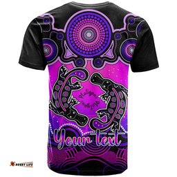 personalised australia pisces platypus zodiac t shirt auz astrology aboriginal magenta