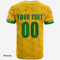 custom personalised australia soccer t shirt socceroos vibe style