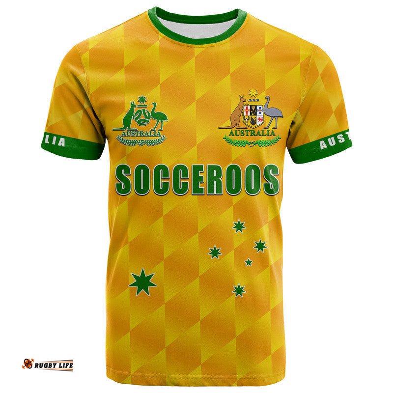 custom personalised australia soccer t shirt socceroos vibe style