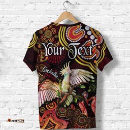 custom personalised australian astrology t shirt libra cockatoo glider zodiac aboriginal vibes red