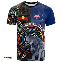 custom personalised australia day t shirt mix aboriginal