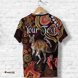 custom personalised australian astrology t shirt aries kangaroo zodiac aboriginal vibes red