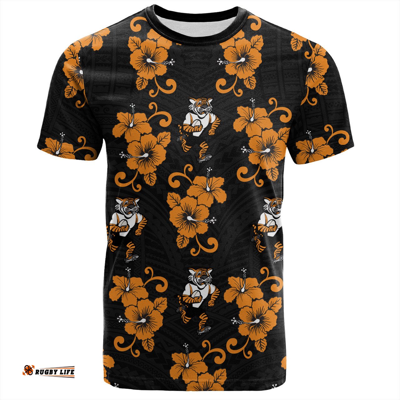 Amazing Aussie Wests Tigers T-Shirt - With Maori Pattern