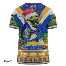 Amazing Aussie Parramatta Eels Christmas Custom T-shirt - Parramatta Eels Santa Aussie Big Things Christmas T-shirt