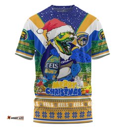 Amazing Aussie Parramatta Eels Christmas Custom T-shirt - Parramatta Eels Santa Aussie Big Things Christmas T-shirt