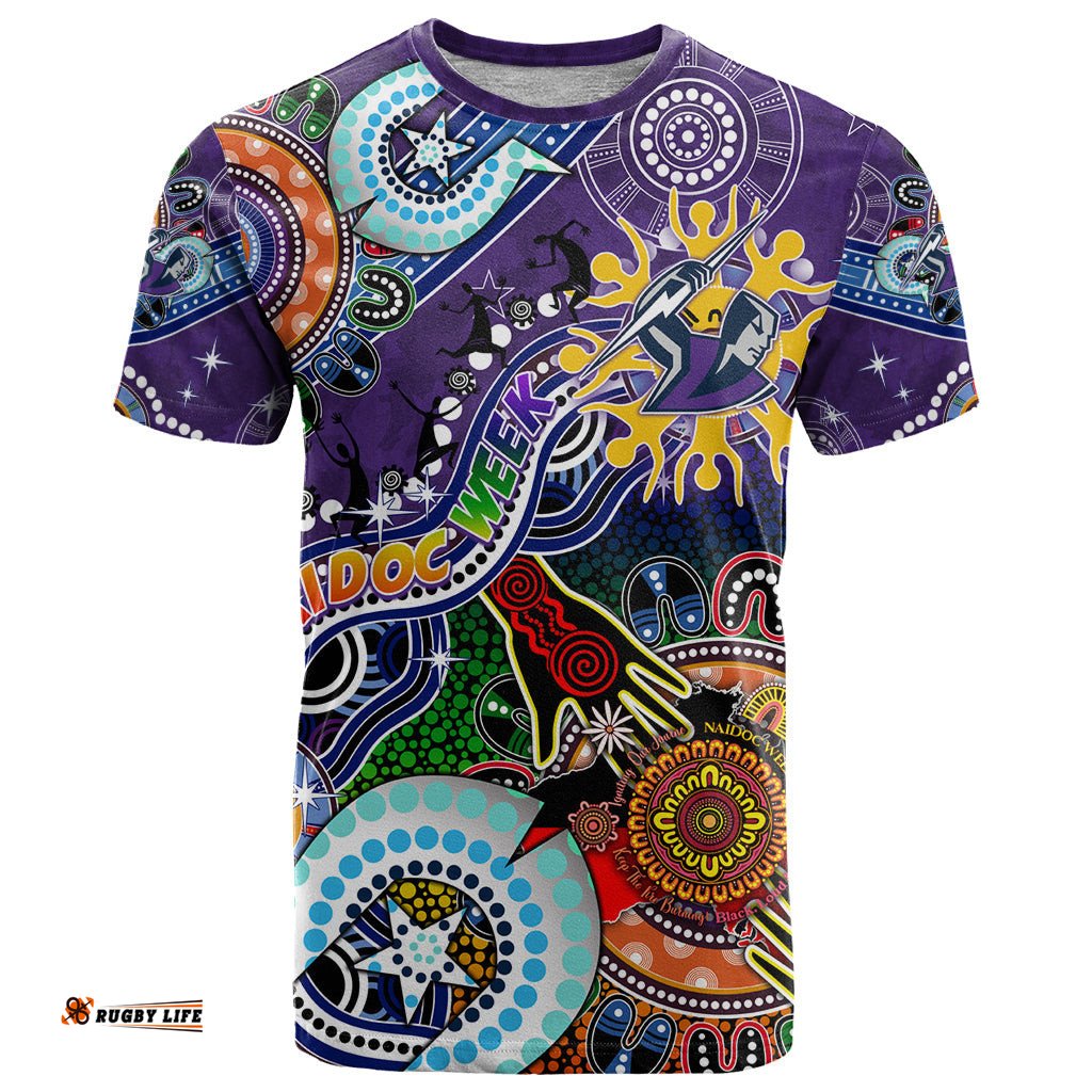personalised storm naidoc week 2024 t shirt australia aboriginal dot painting dt02