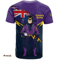 Amazing Aussie Melbourne Storm T-Shirt Custom For Die Hard Fan Australia Flag Scratch Style