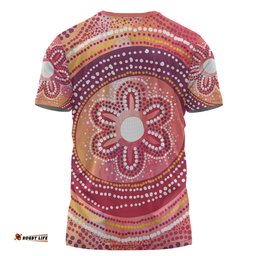 Amazing Aussie Australia Dot Painting Inspired Aboriginal T-shirt - Aboriginal Style Dot T-shirt