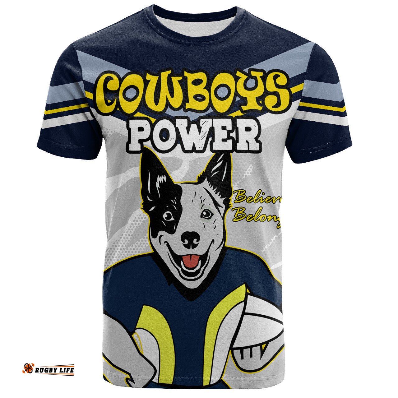 Amazing Aussie North Queensland Cowboys Custom T- Shirt - North Queensland Cowboys Supporter T- Shirt