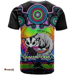 personalised australia gemini sugar gilder zodiac t shirt auz astrology aboriginal rainbow