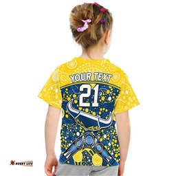 custom personalised cowboys rugby t shirt boomerang indigenous dots