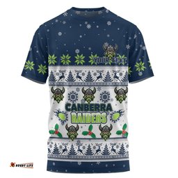 Amazing Aussie Canberra Raiders Christmas Custom T-shirt - Special Ugly Christmas T-shirt