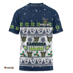 Amazing Aussie Canberra Raiders Christmas Custom T-shirt - Special Ugly Christmas T-shirt