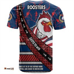 Amazing Aussie Sydney Roosters T-Shirt - Theme Song For Rugby With Sporty Style
