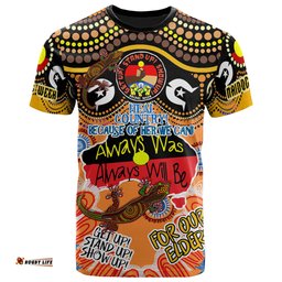 Amazing Aussie Australia Naidoc Week Custom T-shirt - Naidoc Week Timeline With Aboriginal Inspired Dot Art Painting And Aussie Gecko