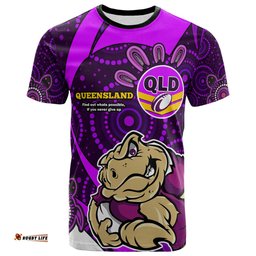 Amazing Aussie Cane Toads T-shirt - Cane Toads QLD Quotes with Cane Toad STATES OF ORIGINS Aboriginal Inspired T-shirt