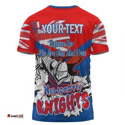 Amazing Aussie Newcastle Knights T-Shirt - Happy Australia Day We Are One And Free