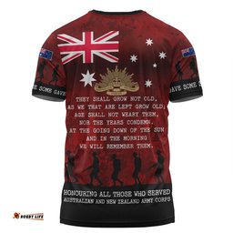 Amazing Aussie Australia Anzac Day T-shirt - Australia and New Zealand Warriors All gave some Some Gave All Red T-shirt