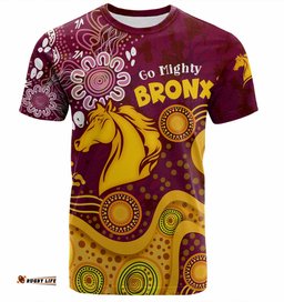 Amazing Aussie Brisbane Broncos Custom T-shirt - Go Mighty Bronx T-shirt