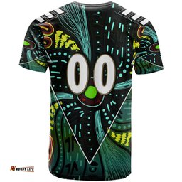 Amazing Aussie Wallabies Rugby T-shirt - Custom Kangaroo Rugby Championship Sport Aboriginal Inspired Culture Personalised Player And Number T-shirt