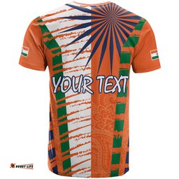 personalised india t shirt raising sun indian pattern mandala murals