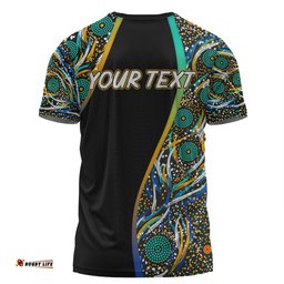Amazing Aussie Australia Aboriginal Custom T-shirt - Color Dot Dreamtime T-shirt