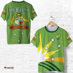 custom personalised cricket australia t shirt proud aussie aboriginal