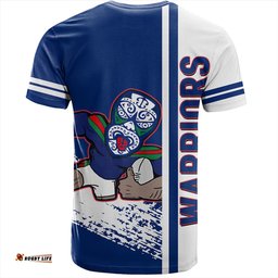 Amazing Aussie New Zealand Warriors Sport T-Shirt - Warriors Mascot Quater Style